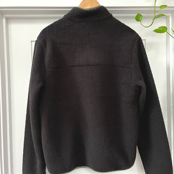 Men's Teddy Quarter-Zip Fleece | Small, Black, New with Tags - Picture 3 of 6
